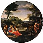 Rest on Flight into Egypt by Annibale Carracci